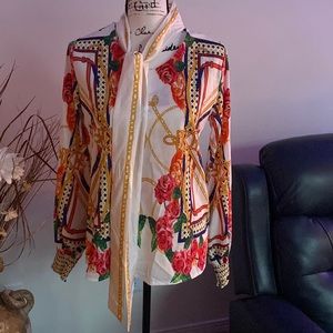 Multi color blouse. Size Small.